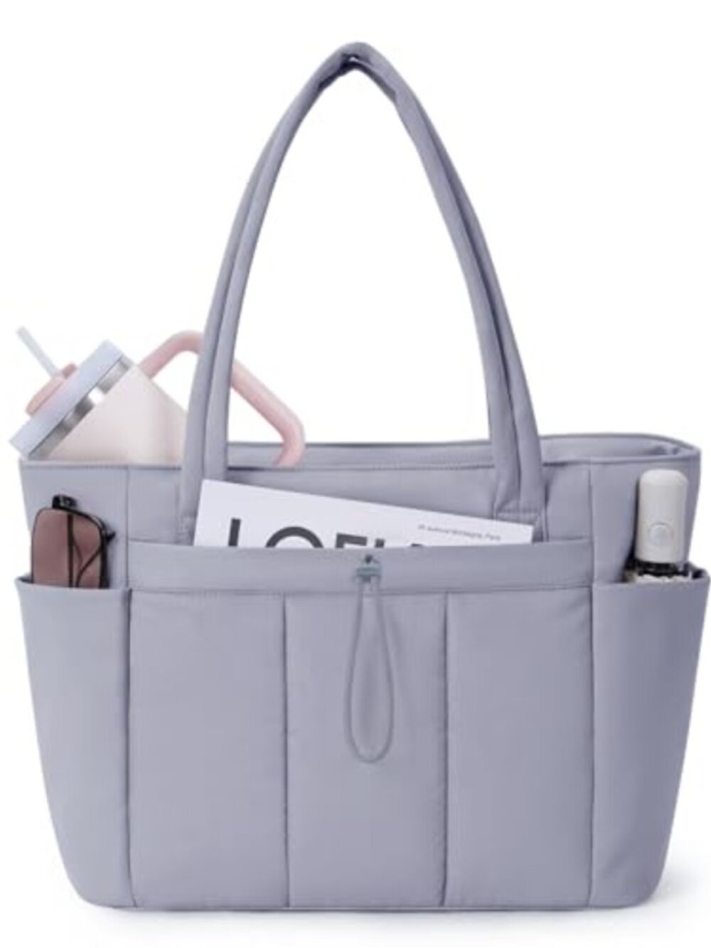 Puffy Tote Bag 20L Water Resistant Lightweight Travel Work Nurse Handbag